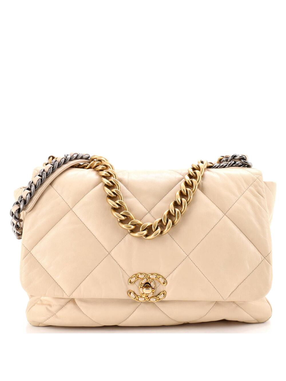 Chanel 19 Flap Bag Quilted Leather Maxi #279515C49B